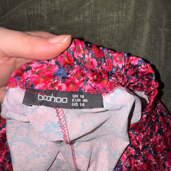 Floral satin pants - Picture 2 of 2